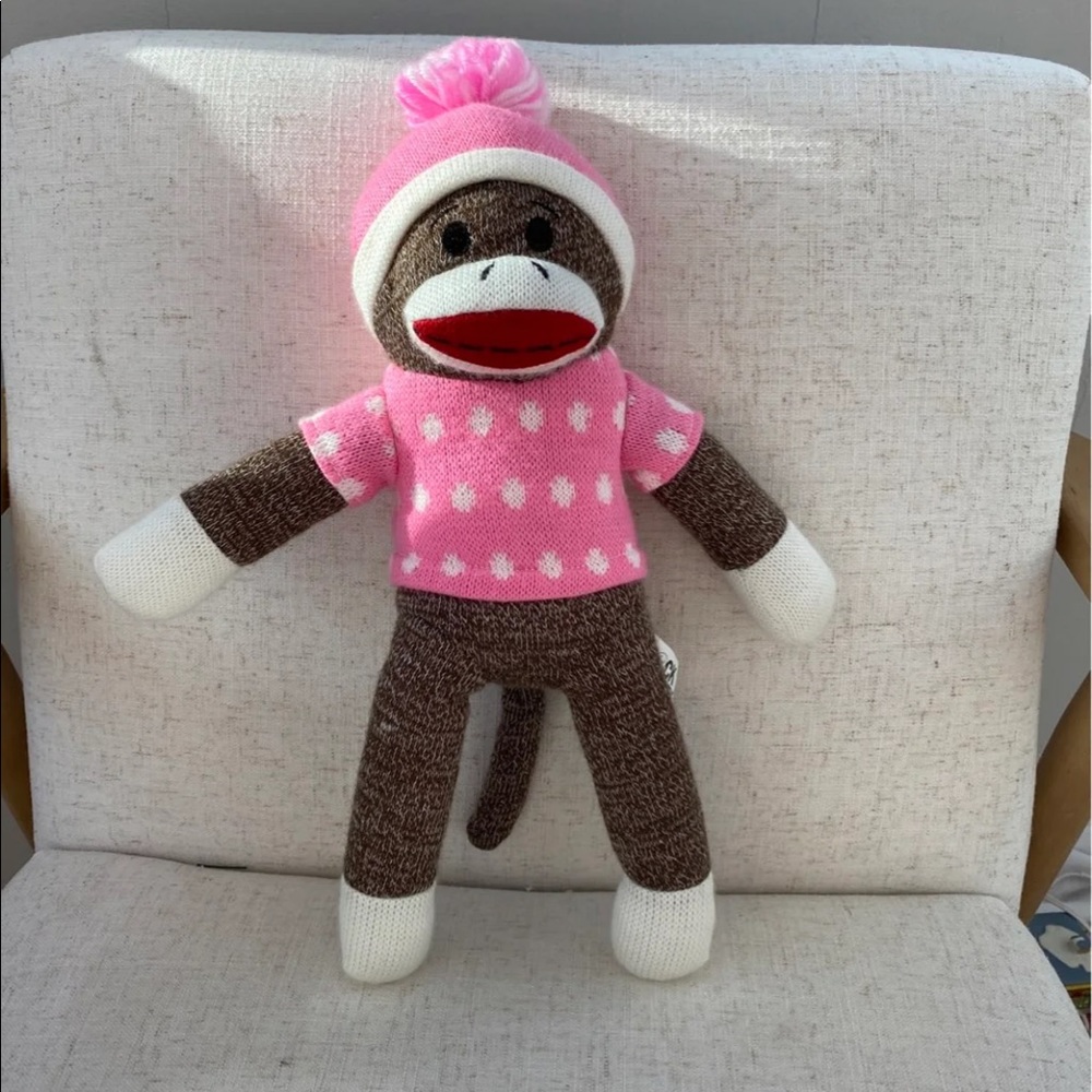 Pink Sock Monkey